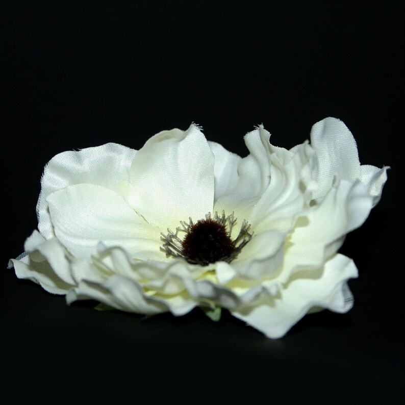 White Anemone Artificial Flowers Etsy