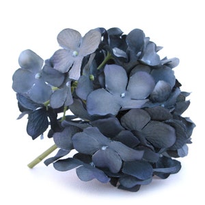 Large Smokey Blue Hydrangea Bunch - Full Head - Artificial Flowers, Blossoms, Silk Flowers - PRE-ORDER