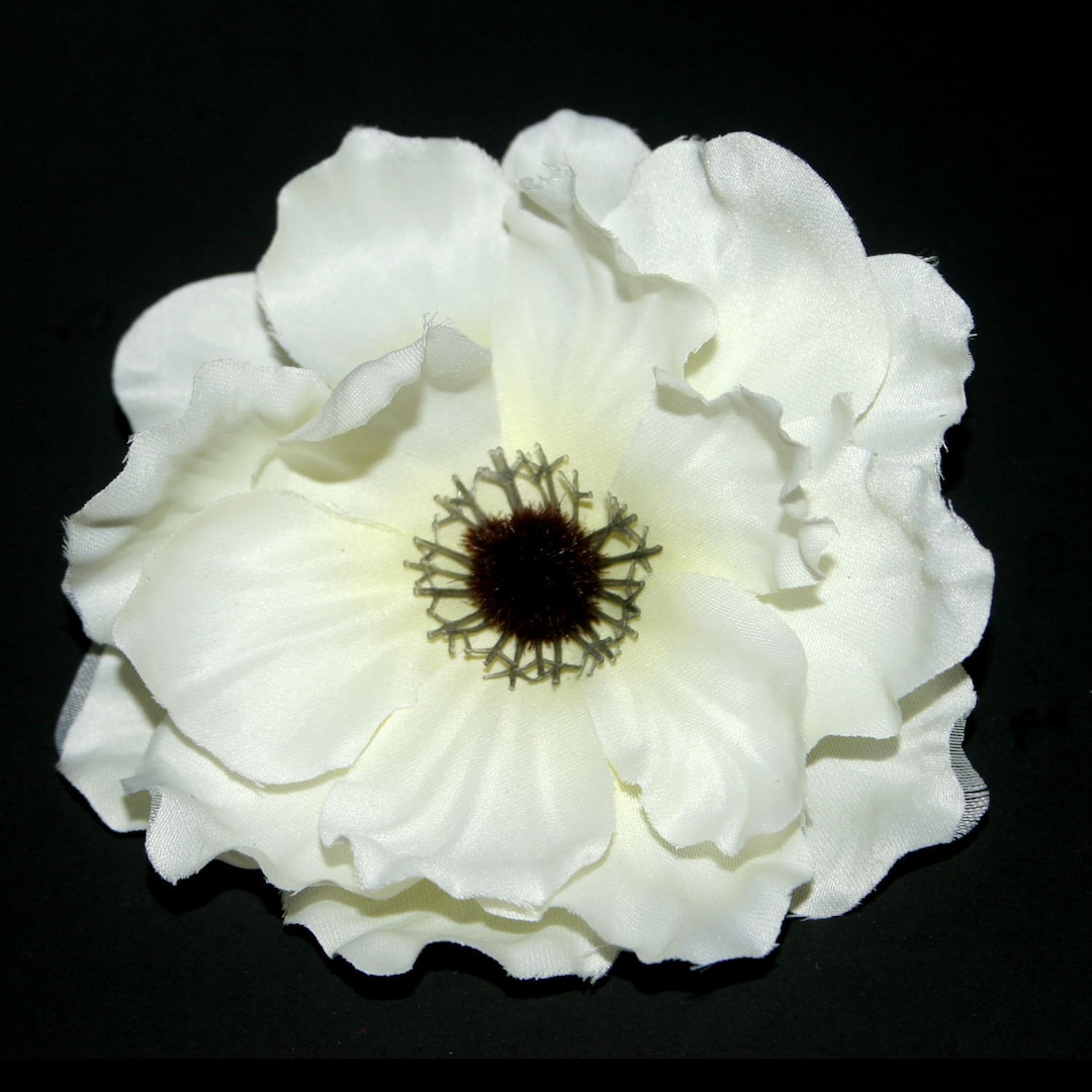 White Anemone Artificial Flowers Etsy