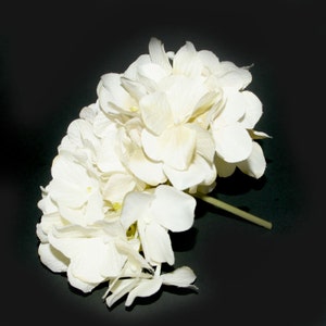 Creamy White Hydrangea Bunch Full Head Artificial Flowers, Blossoms, Silk Flowers PRE-ORDER image 5