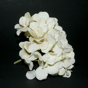 Creamy White Hydrangea Bunch Full Head Artificial Flowers, Blossoms, Silk Flowers PRE-ORDER image 1