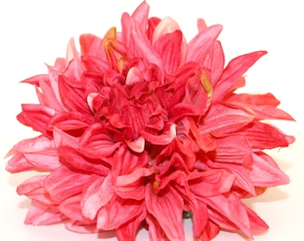 1 ENORMOUS Bright Pink Silk Dahlia - Artificial Flower - PRE-ORDER