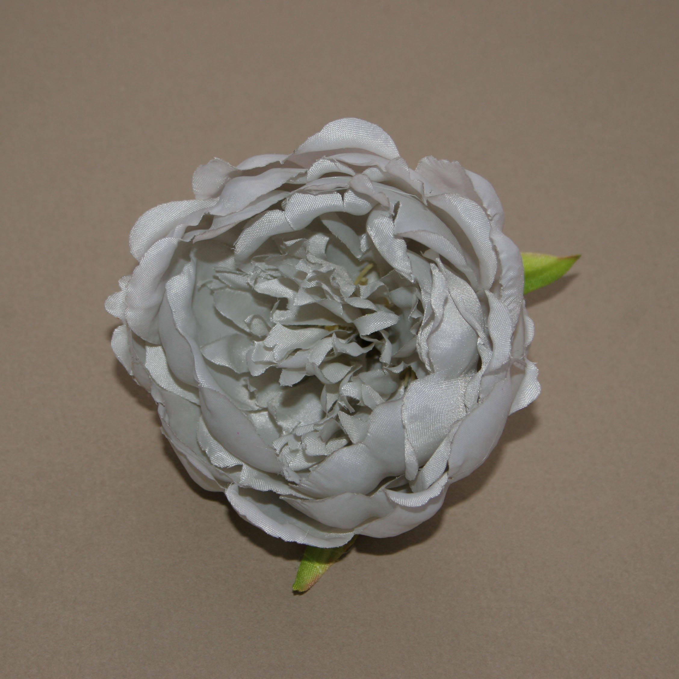 Light Gray Silk Peony Artificial Flower Silk Flower Head Etsy UK