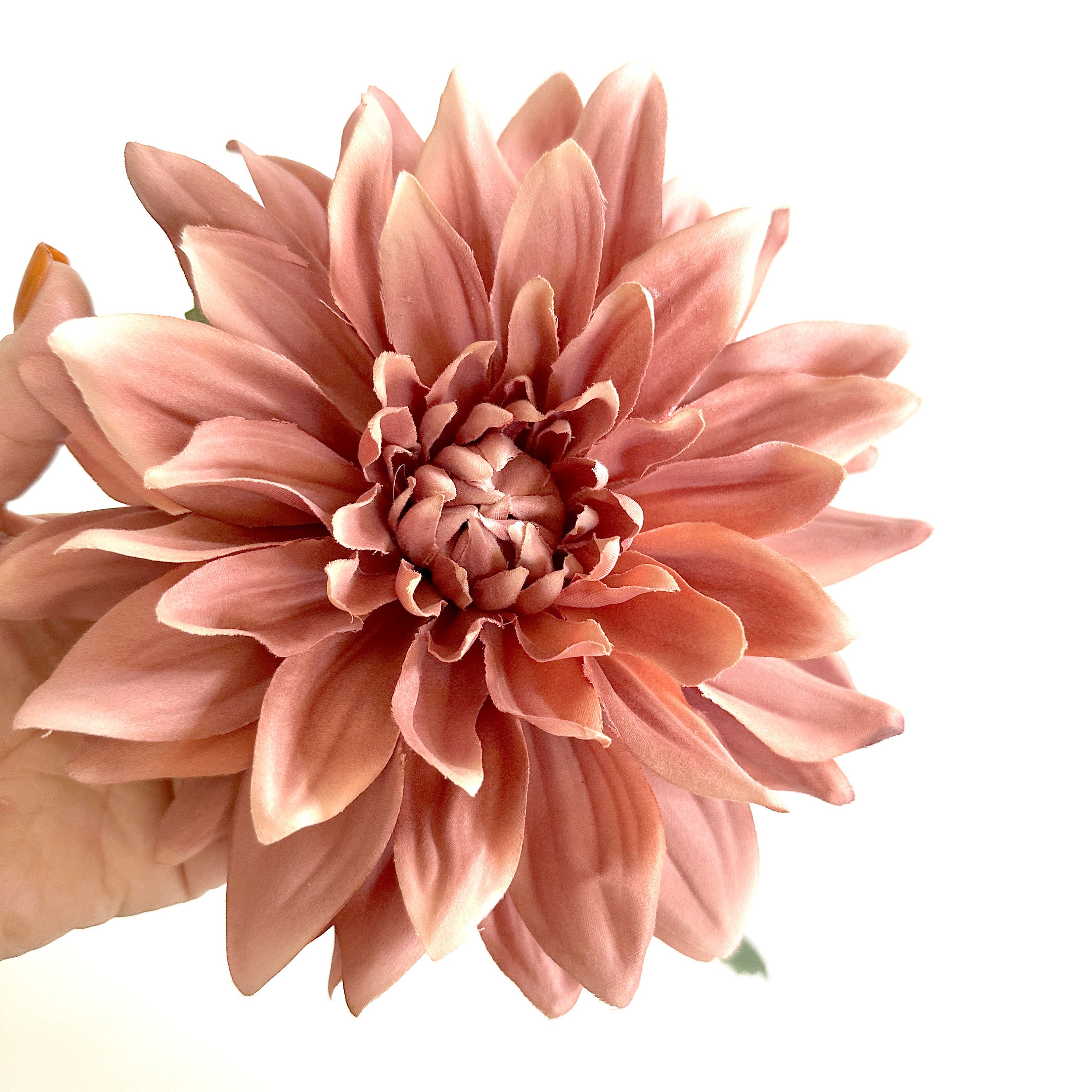 Boutique Antique Pink Dinner Plate Dahlia - Artificial Flower, Silk ...