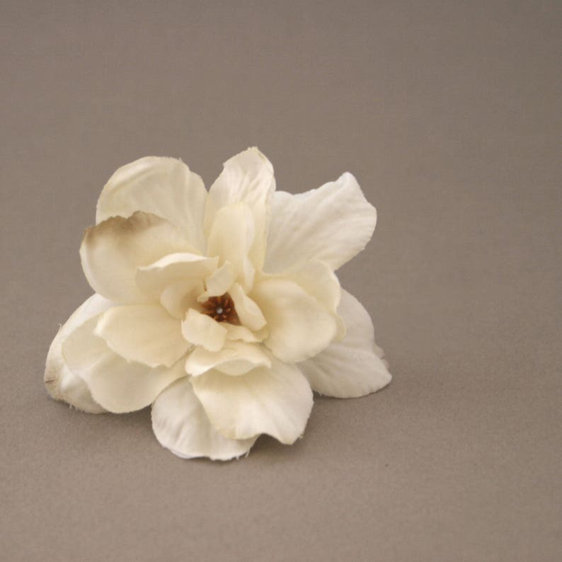 10 Cream White Silk Delphinium Blossoms Ariticial Flowers Etsy