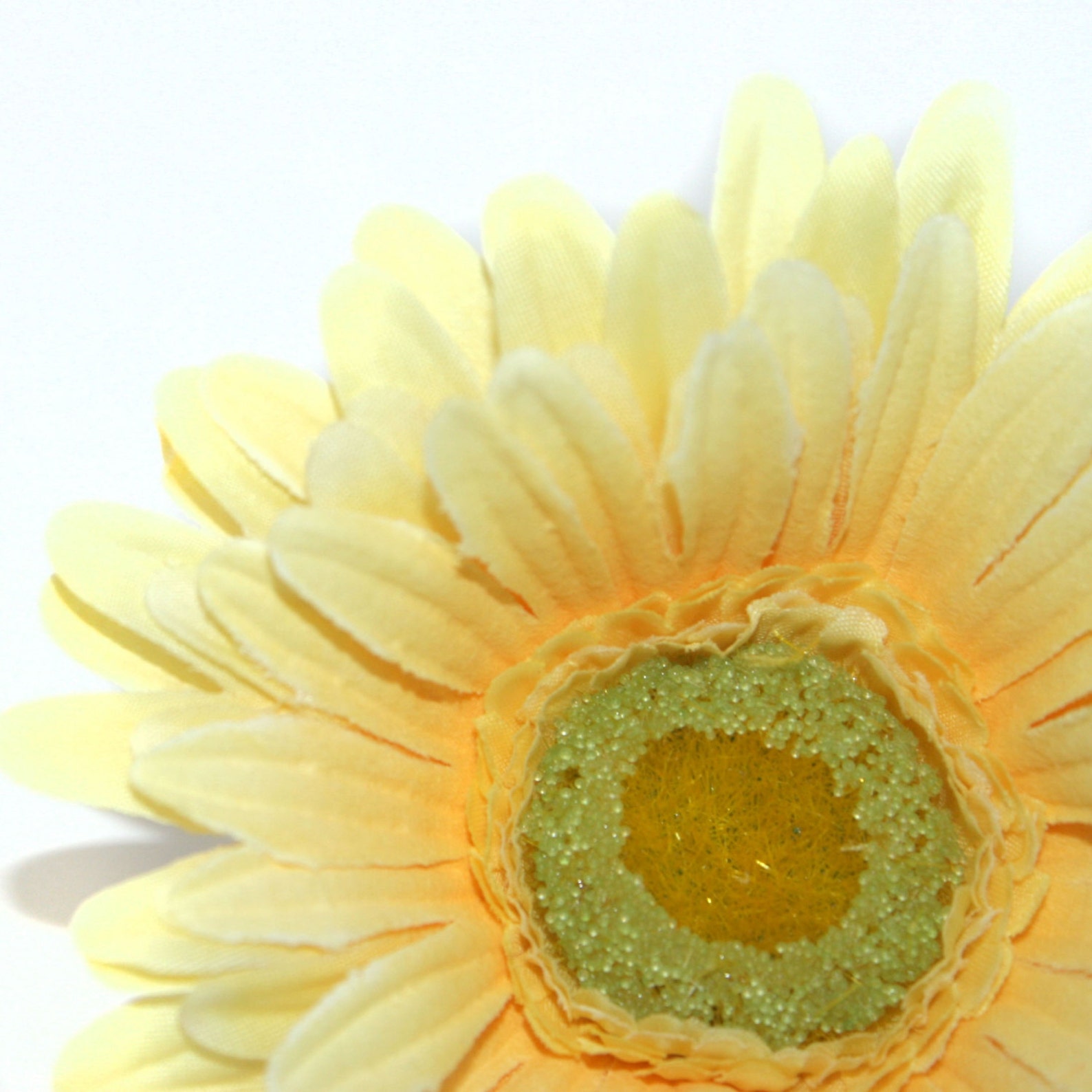 Yellow Gerbera Daisy Artificial Flowers Silk Flower Heads Etsy