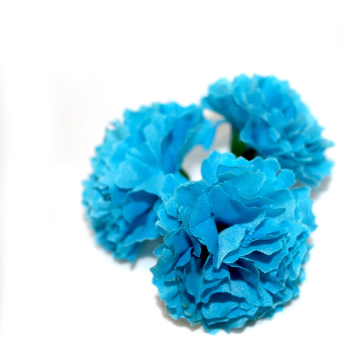100 Turquoise Carnations Artificial Flowers PREORDER Etsy
