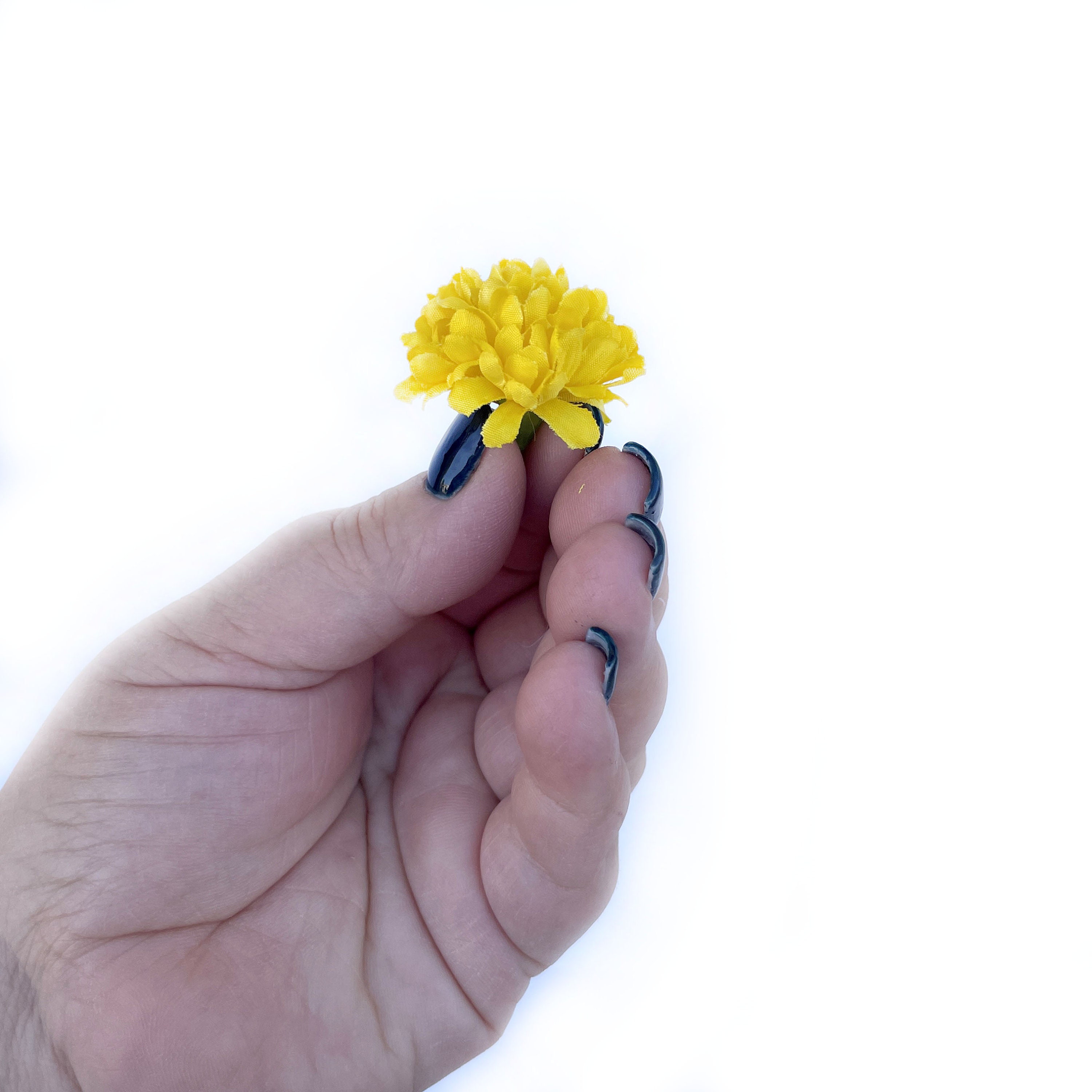 20 Yellow Mini Carnation Mums Artificial Flowers Baby Etsy