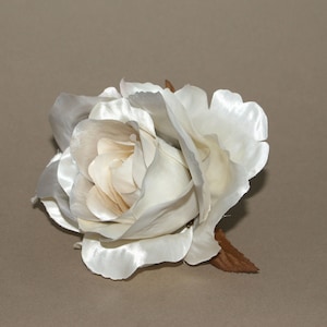 Metallic Cream Rose - With or Without Stem - Artificial Flowers, Silk Roses - PRE-ORDER