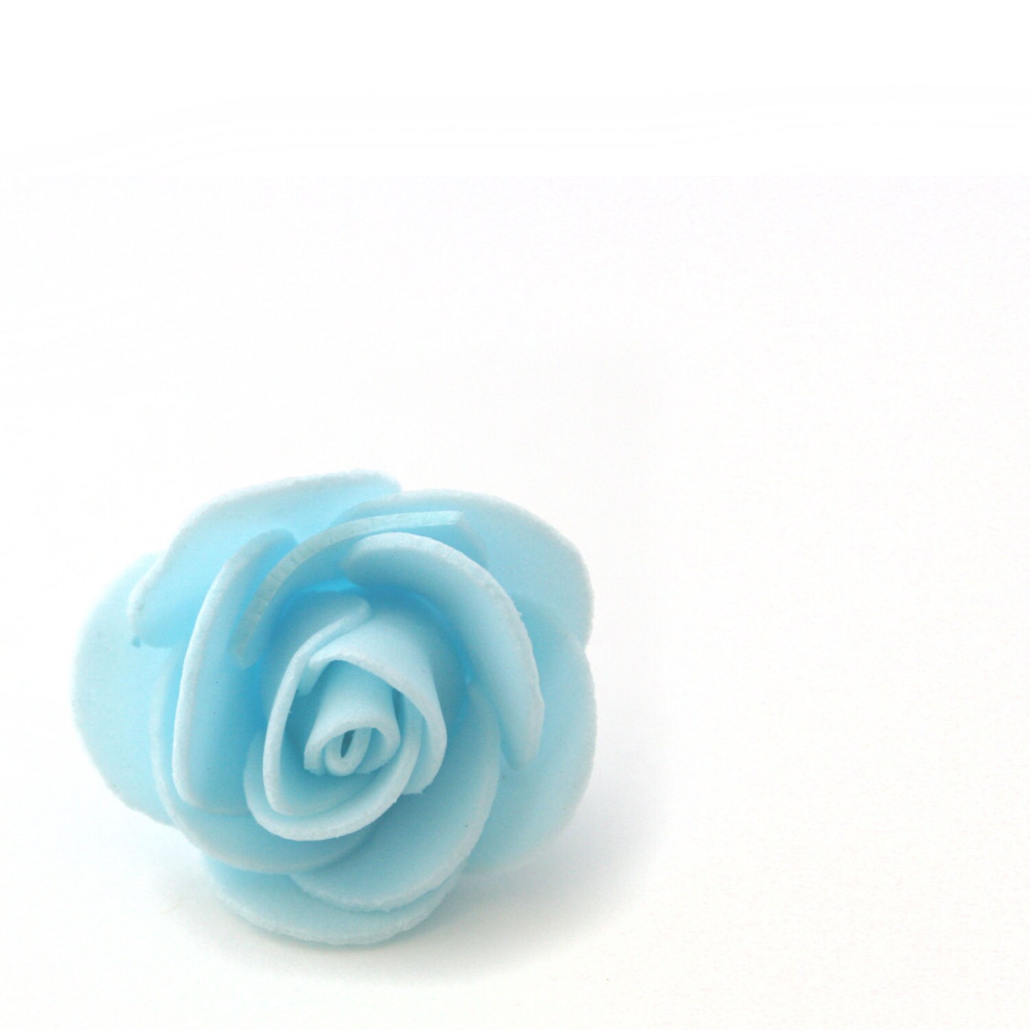 10 Delicious Baby Blue Foam Roses Artificial Flowers Etsy
