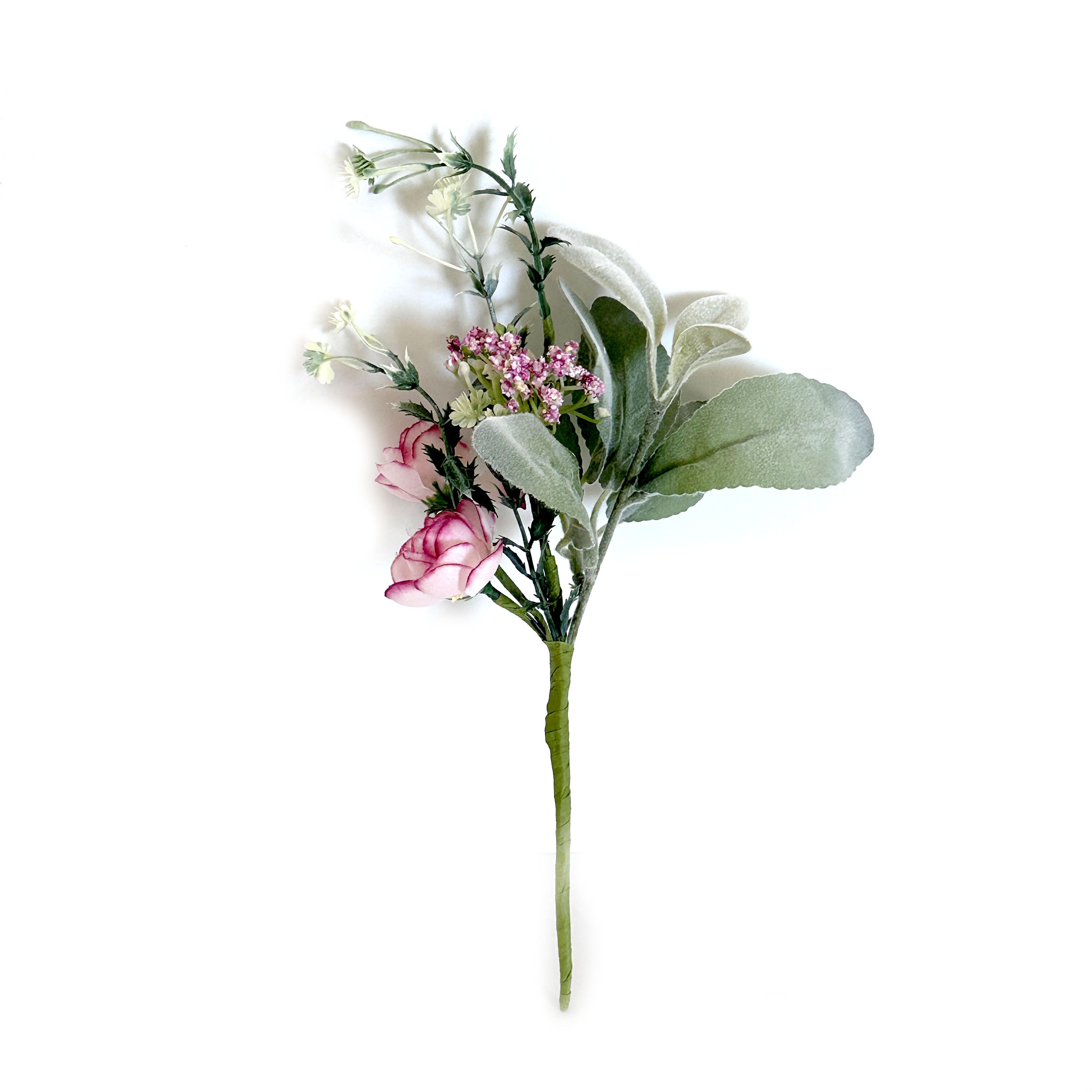 Pink Roses Bundle Small Pink Rose Bundle Bouquet - Pink Roses, Greenery - Artificial ...