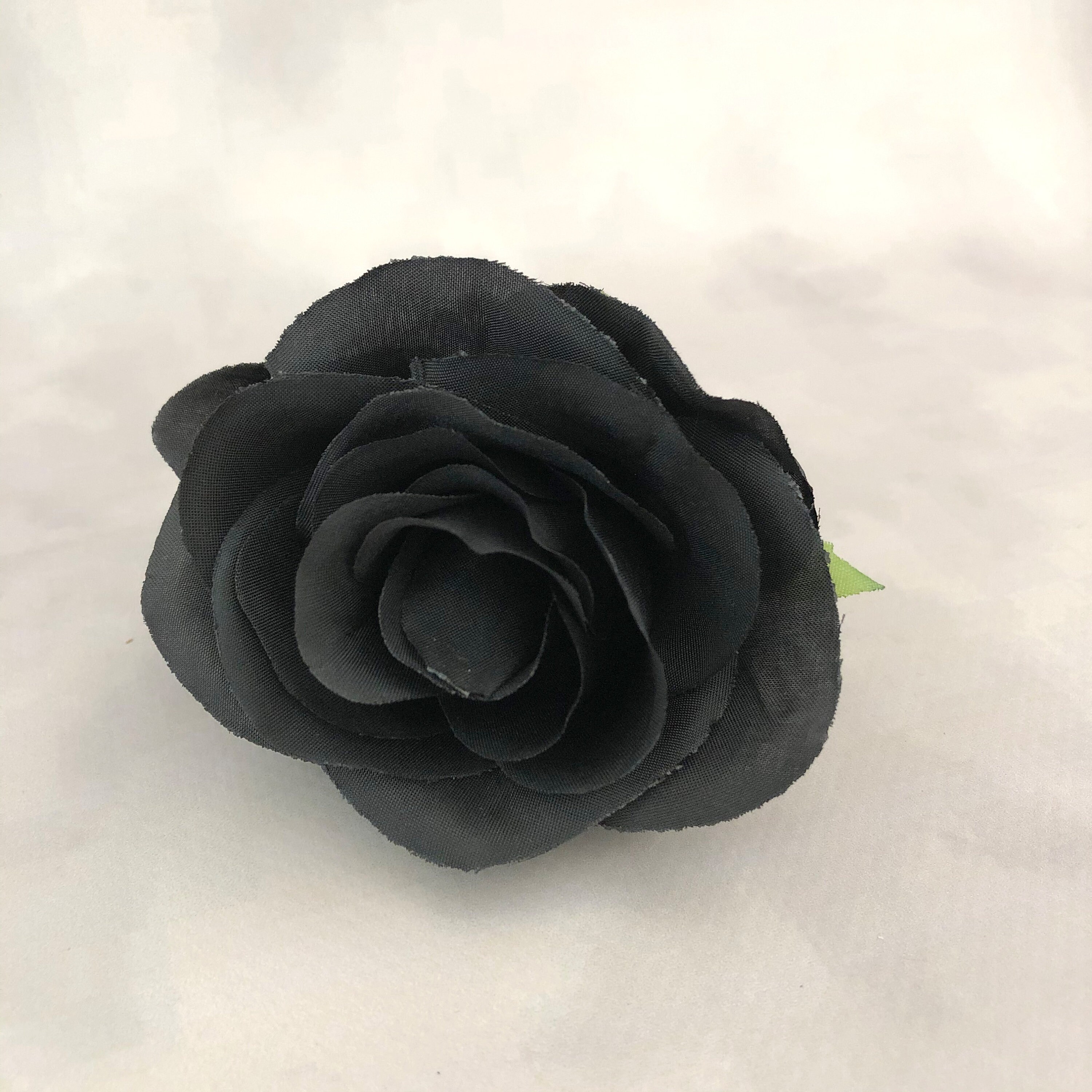 3 Black Roses Artificial Flowers Silk Flower Heads Etsy