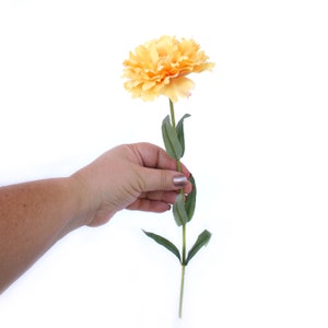 Creamy Orange Yellow Carnation - Artificial Flower, Silk Flowers
