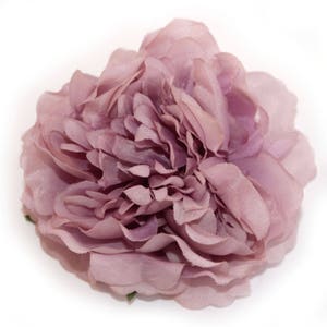 2 Small MAUVE PINK Peonies Artificial Flower Heads image 6