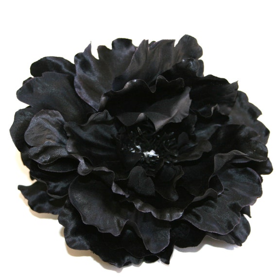 Jumbo Black Mum Artificial Flowers, Silk Flower With or Without Stem  PRE-ORDER 