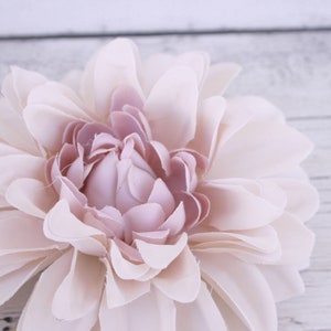 Champagne Blush Dahlia - Artificial Flower, Silk Flower - Available with Stem