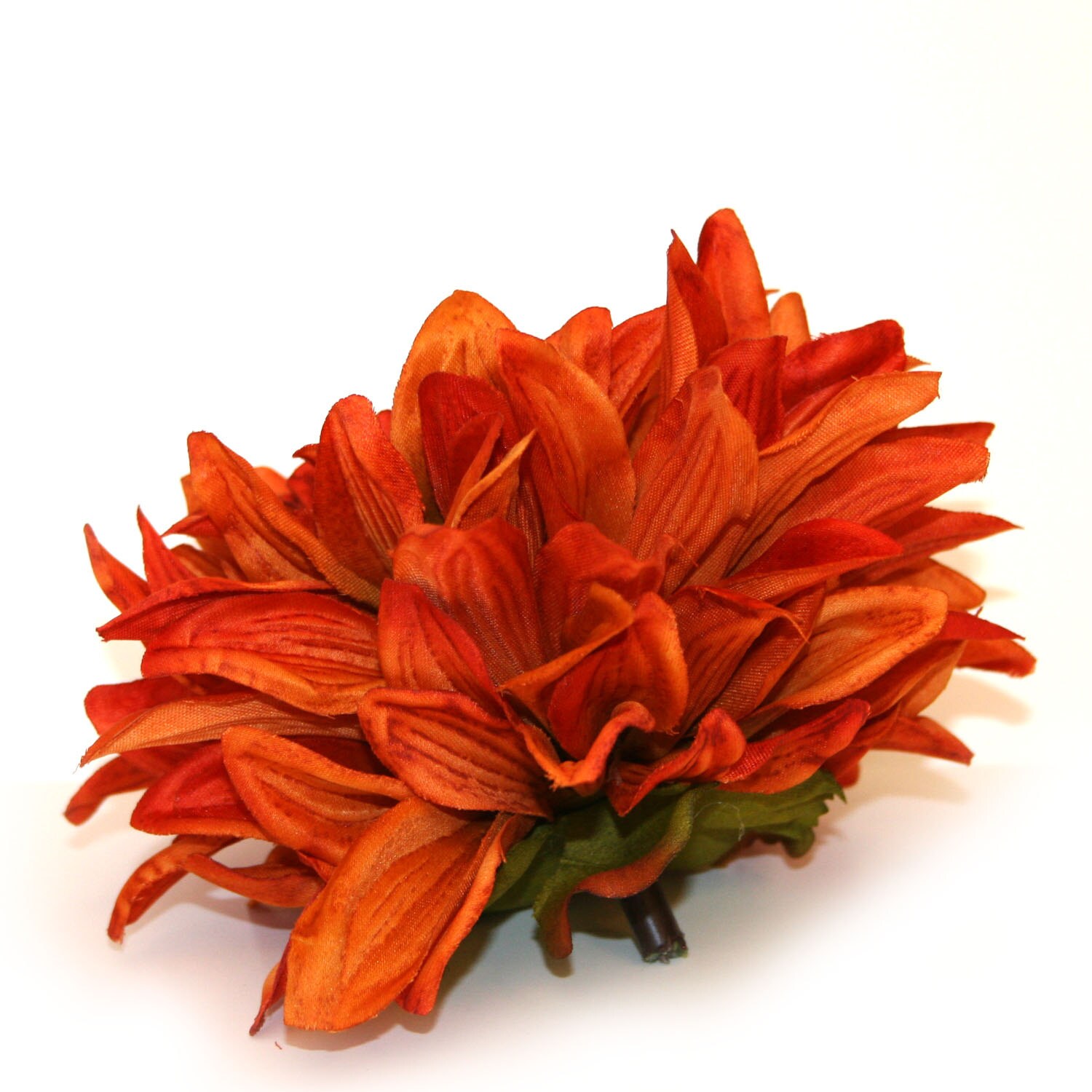 1 ENORMOUS Burnt Orange Silk Dahlia Artificial Flower 6 Etsy