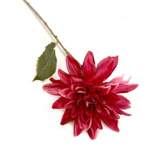 Dark Pink Dinner Plate Dahlia - Artificial Flower, Silk Flower ...