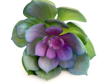 Lola Echeveria - Blended Purple, Blue and Green - Artificial Succulents - PRE-ORDER