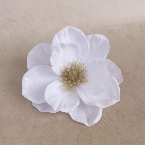 Small White Magnolia - Artificial Flower Head - 4.5 inches