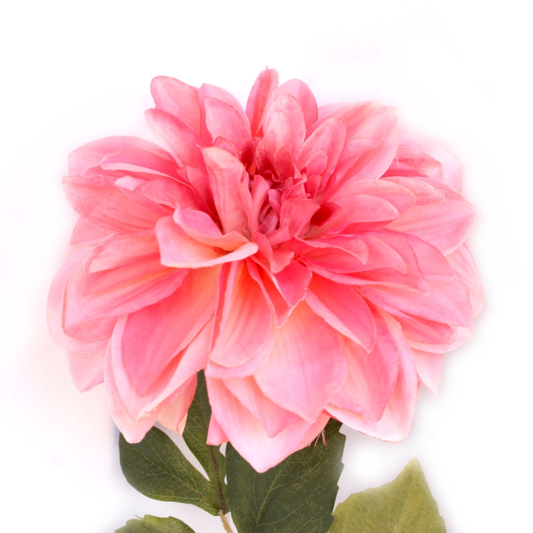 Rose Pink Silk Dinner Plate Dahlia - Artificial Flower, Silk Flower ...
