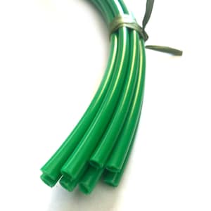 10 cubiertas de tallos de color verde brillante para ramos de bricolaje: 9 a 10 pulgadas
