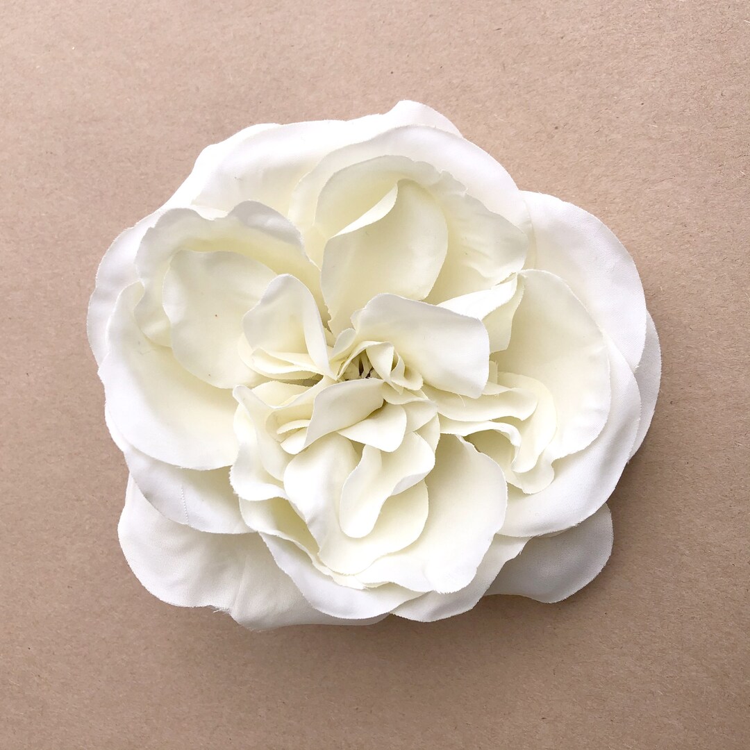 Cream Cabbage Rose Artificial Flower Silk Flower Heads - Etsy