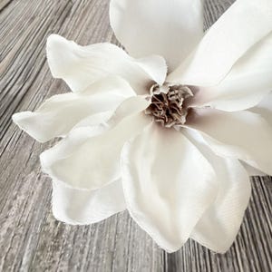 White Magnolia - Artificial Flower, Silk Flower Head