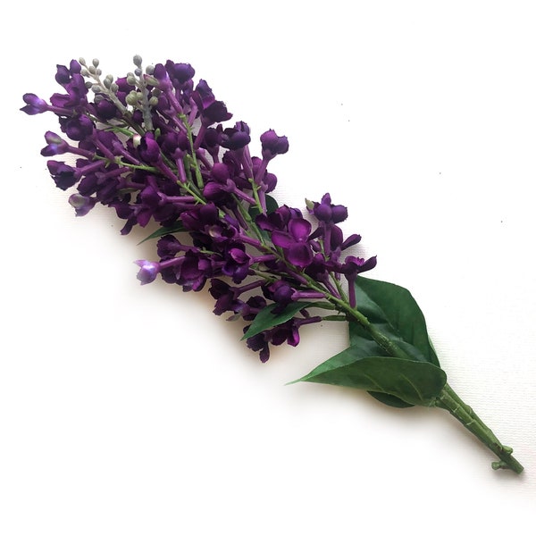 Dark Purple Lilac Spray - Artificial Flowers