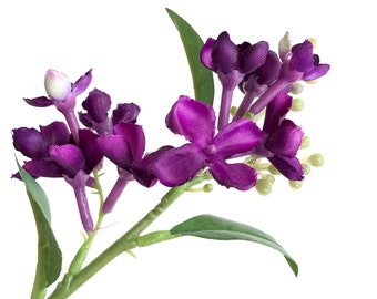Small Dark Purple Lilac Spray - Artificial Flowers