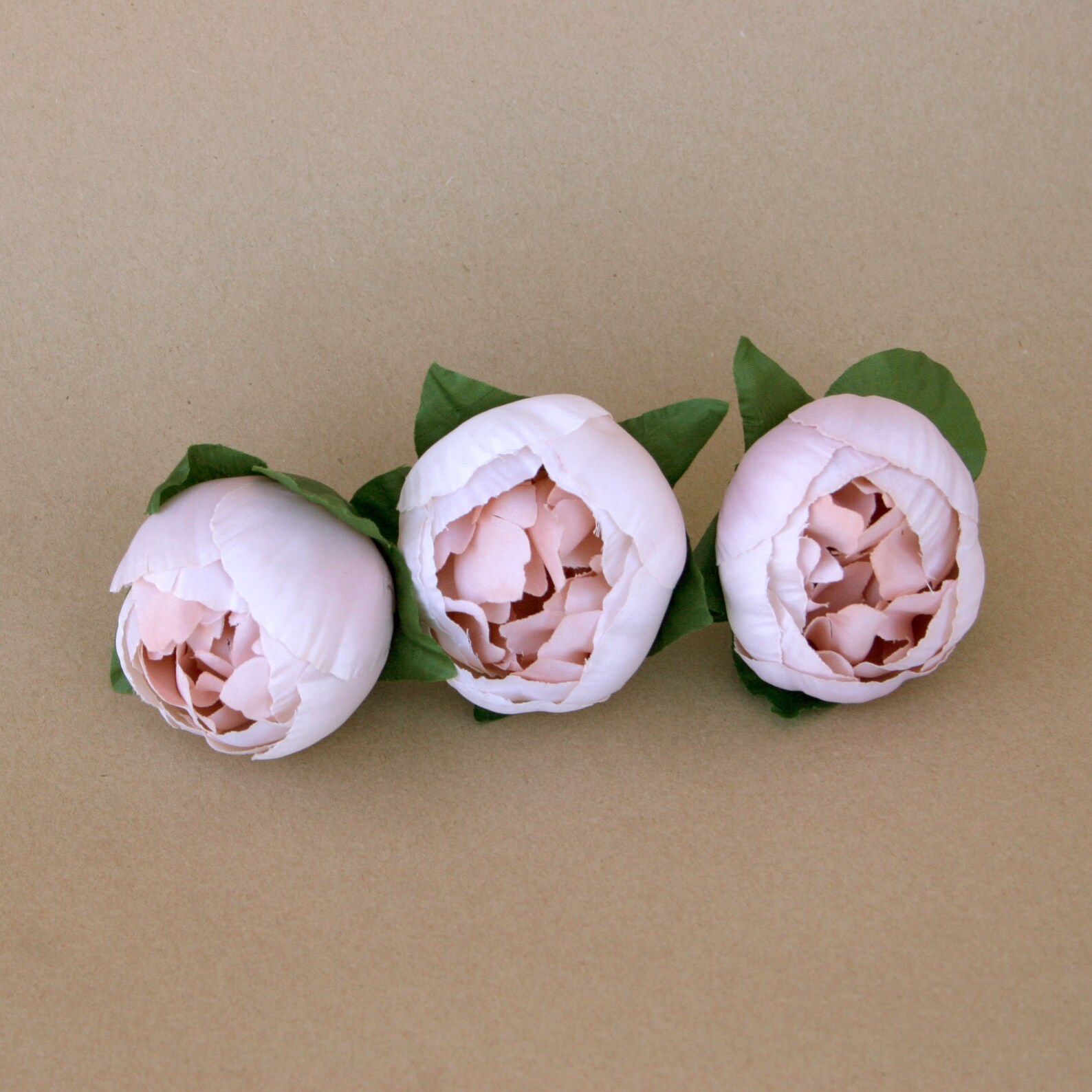 3 Blush Peony Balls Closed Peony Artificial Flower Silk Etsy UK