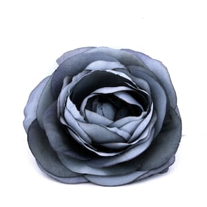 Smokey Blue Ranonkel - Zijdebloemen, Kunstbloemhoofdjes - PRE-ORDER
