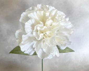 Cream Carnation - Artificial Flower, Silk Flowers