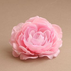 Roze ranonkel - zijden bloemen, kunstbloemhoofdjes - PRE-ORDER