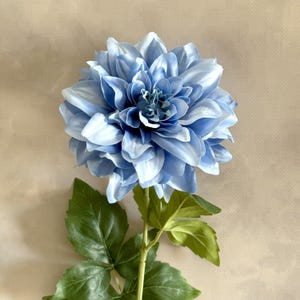 Dinner Plate Dahlia in Blues - Artificial Flower, Silk Flower - Available with or without stem