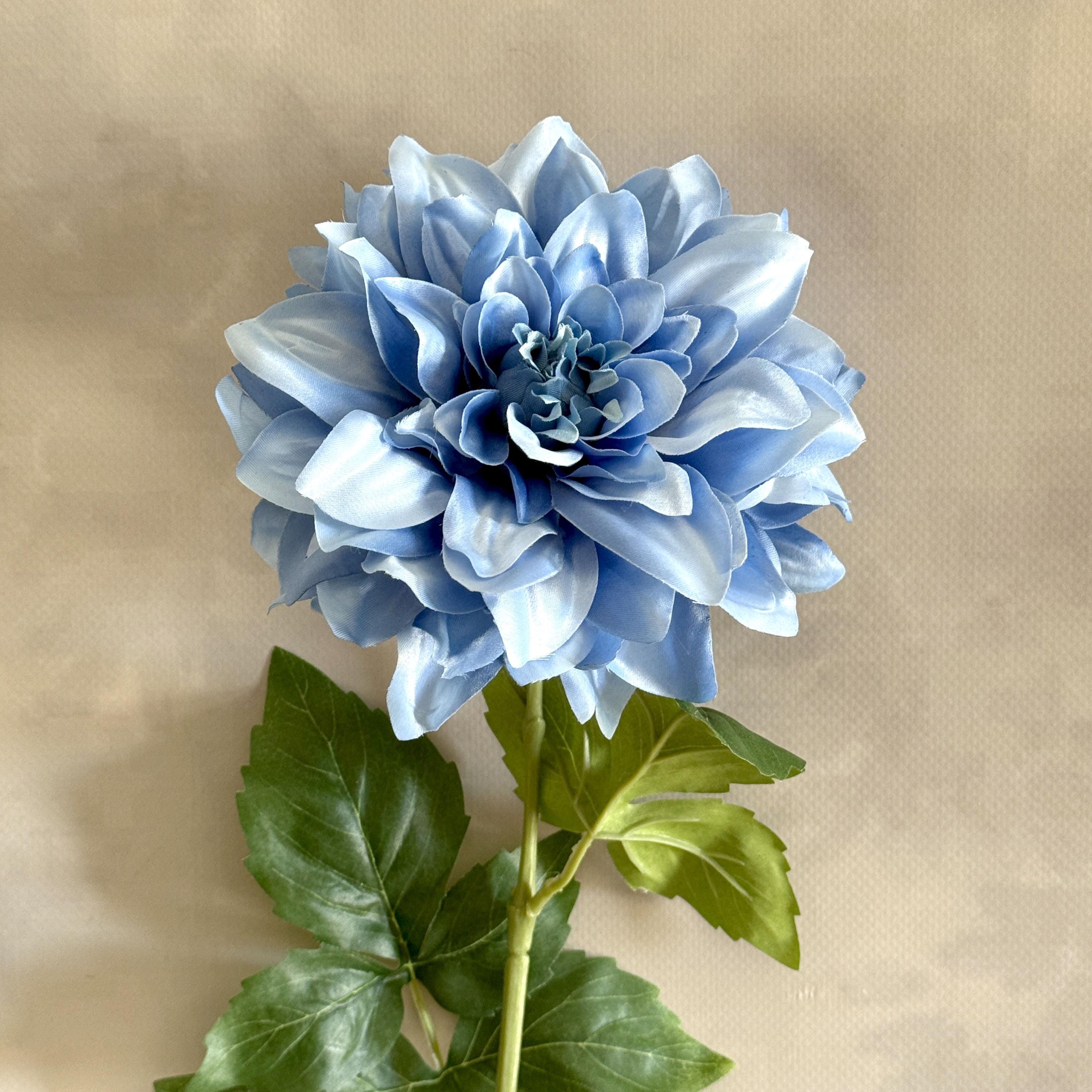 Dinner Plate Dahlia in Blues - Artificial Flower, Silk Flower