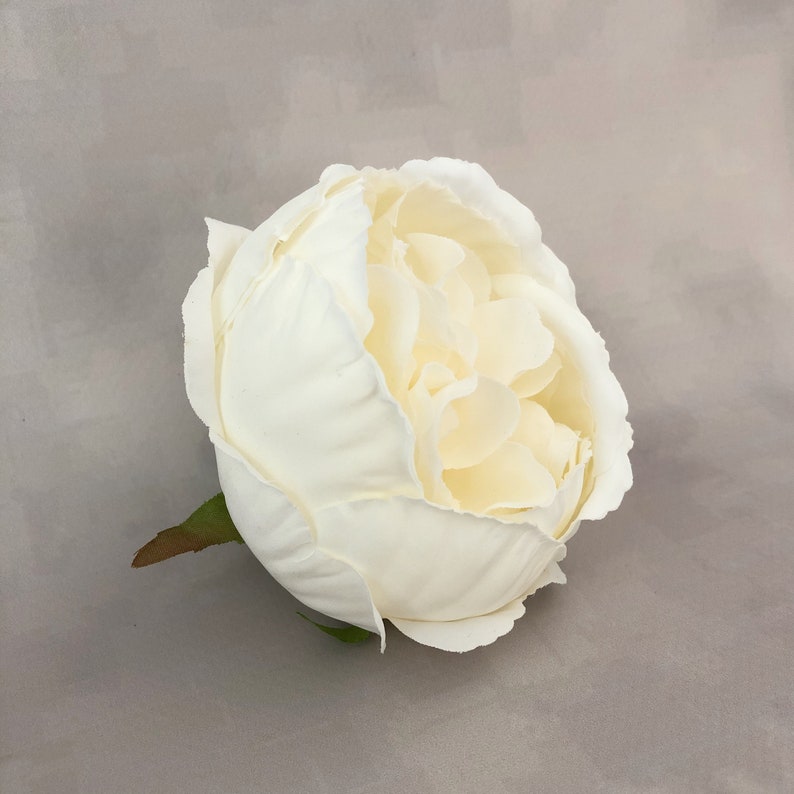 Creamy White Cabbage Rose Artificial Flower Silk Flower | Etsy