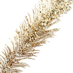Gold Glittered Holiday Branch - Holiday Floral