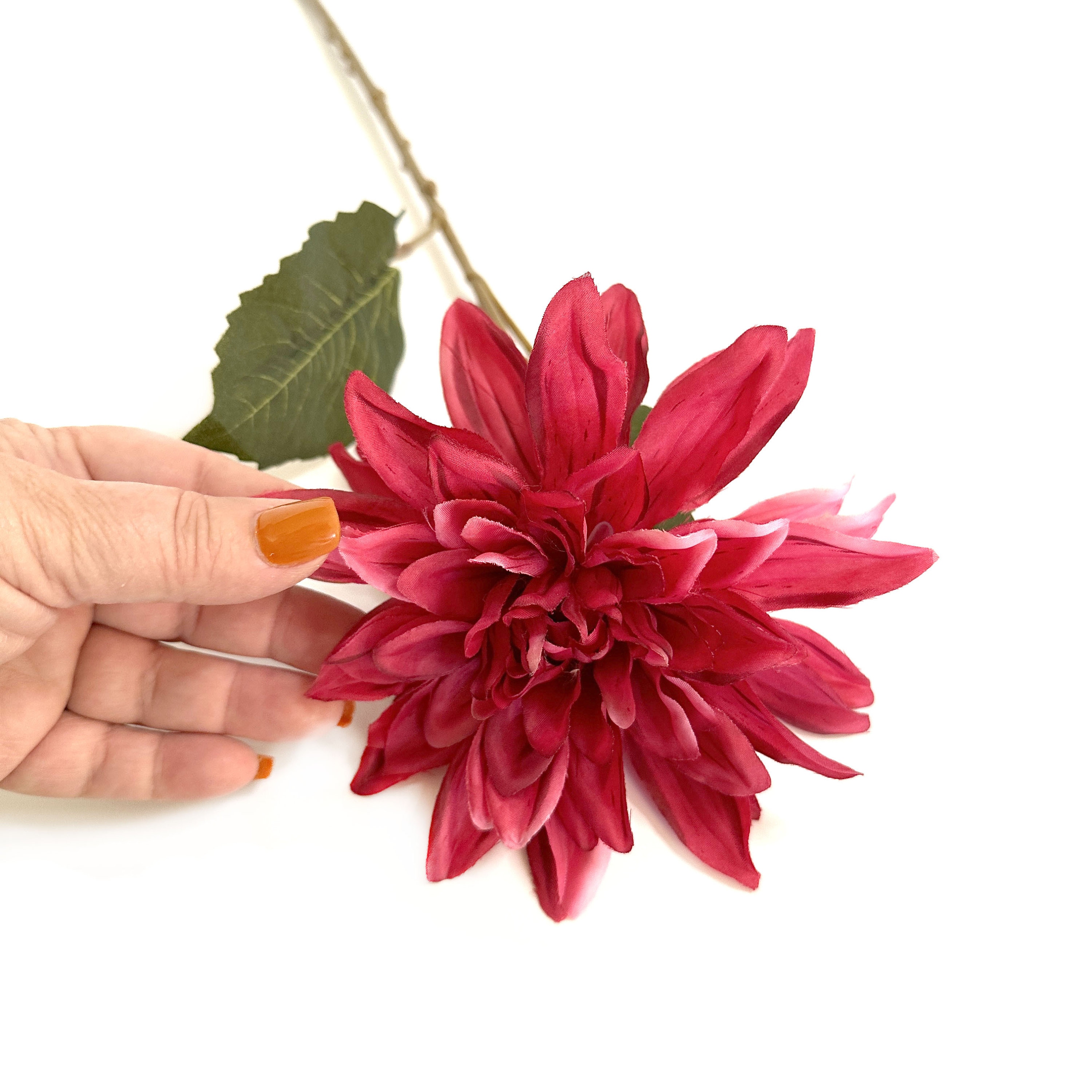 Dark Pink Dinner Plate Dahlia - Artificial Flower, Silk Flower ...