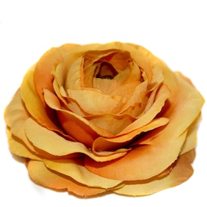 1 geelgouden zijden ranonkel - kunstbloemen - PRE-ORDER