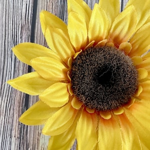 Yellow Sunflower - 4-5 inches - Artificial Flowers, Silk Flower Heads