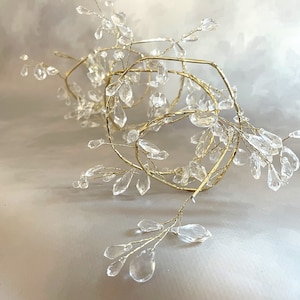 Gold Faceted Crystal Berry Garland Wedding Floral Holiday Floral