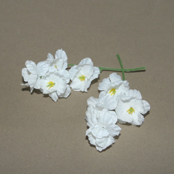 White Silk Flowers Etsy