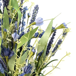 Wild Flower Blue Lavender and Berry Bush - Artificial flowers - PRE-ORDER