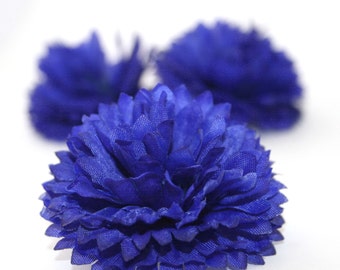 3 Royal Blue Cornflower - Artificial Flowers, Silk Flower - PRE-ORDER