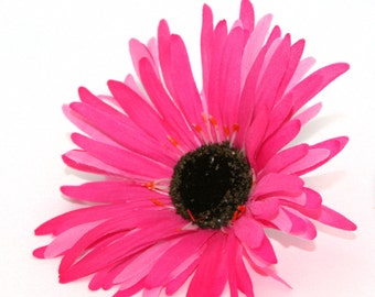 Hot Pink Wild Gerbera Daisy - Artificial Flowers, Silk Flower Heads - PRE-ORDER