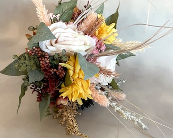 Fall Bouquet - Artificial Flowers, Silk Flowers, Autumn Bouquet