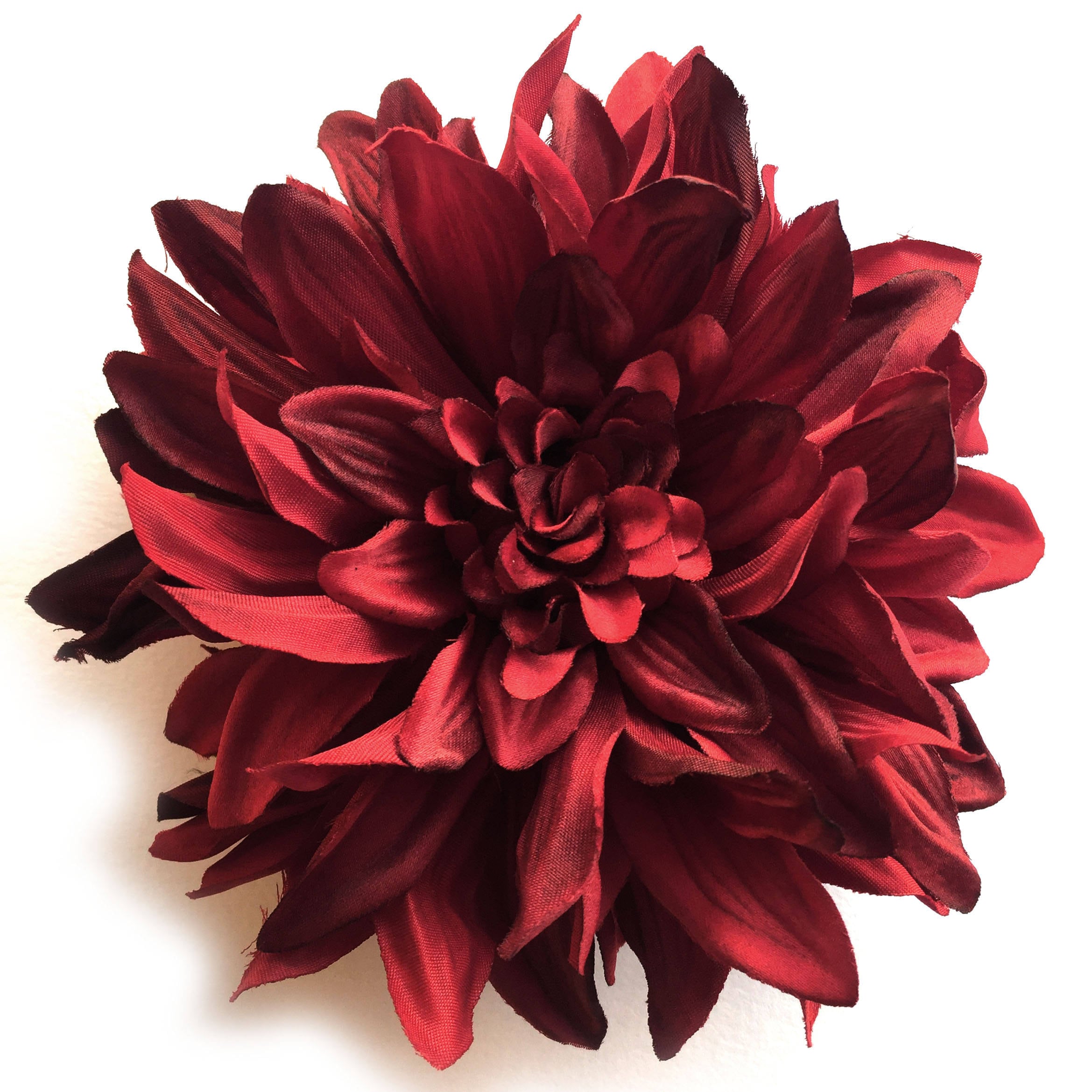 1 ENORMOUS Red Silk Dahlia Artificial Flower PREORDER Etsy