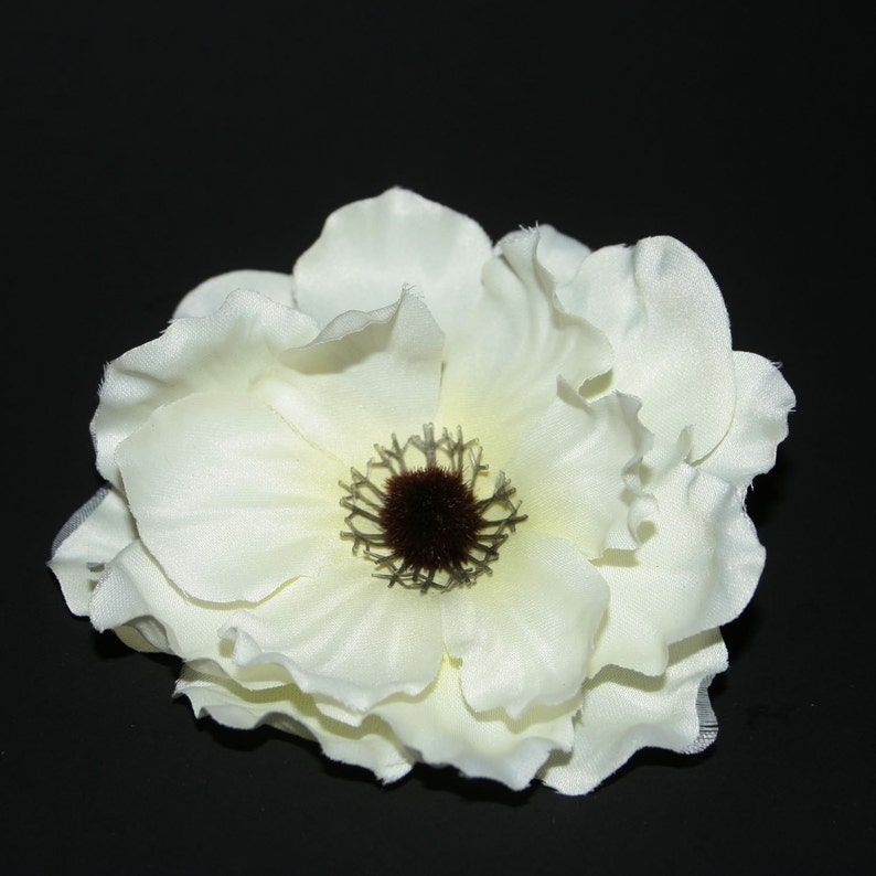 White Anemone Artificial Flowers Etsy
