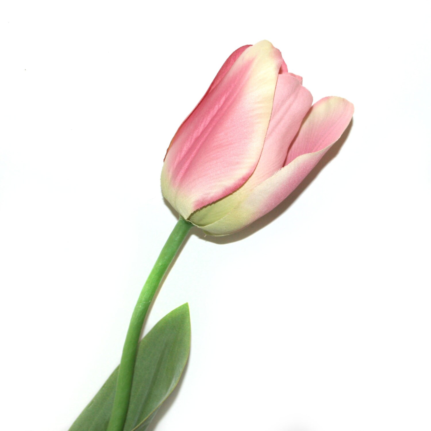 Pink Long Stem Tulip PREORDER Artificial Flowers Silk Etsy